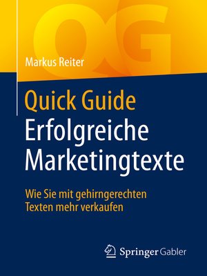 cover image of Quick Guide Erfolgreiche Marketingtexte